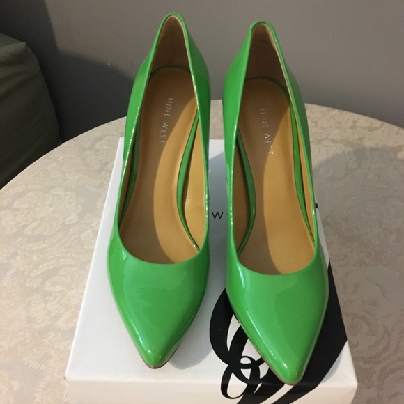 bright green pumps
